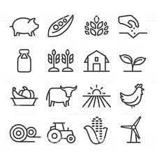 Farming Agriculture Harvesting Planting Animal Icon Design Farm Vector Free Vector Art