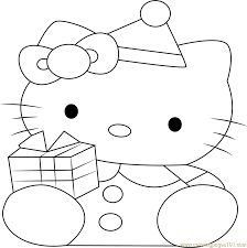 For boys and girls, kids and adults, teenagers … Hello Kitty At Christmas Coloring Page For Kids Free Hello Kitty Printable Coloring Pages Online For Kids Coloringpages101 Com Coloring Pages For Kids