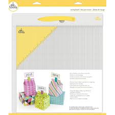 To make a card, you would fold the 11″ length in half at 5 1/2 inches. Ek Tools Scoring Board Inches