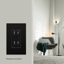 Shop hex matte black wall plates. Outlets Accessories 1 Gang Outlet Covers Black Screwless Decorator Wall Switch Plates Gfci Rocker 1 2 3 4 5 Gang Outlet Covers