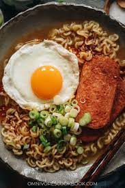 How to make cup of noodles with egg. 10 Minute Spam Ramen Omnivore S Cookbook