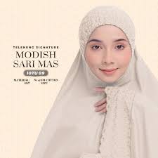 Telekung Cotton Premium Sulam SariMas