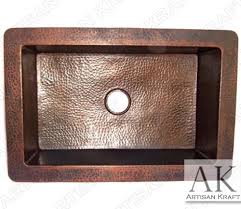 farmhouse hammered copper kitchen sink iv