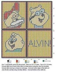 Alvin And The Chipmunks Plastic Canvas Tissue Boxes Plastic Canvas Patterns Plastic Canvas Coasters