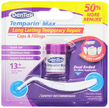 Amazon Com Dentek Temparin One Step Max Hold 2 64 Gram Pack Of 6 Emergency Dental Care Products Beauty Dentek Tooth Repair Emergency Dental Care