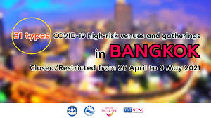 Thailand has taken measures to ensure its citizens' safety and all foreigners within its territory during the coronavirus pandemic. Bangkok Imposes 2 Week Restrictions On Covid 19 High Risk Venues Tat Newsroom