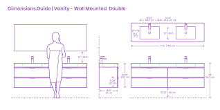 60 inch double sink vanity dimensions