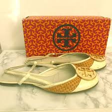 Tory Burch Shoes Tory Burch Randy Slingback Ivory Size 5 Poshmark