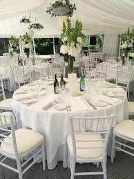Marquee Interior With White Chiavari Chairs Marquee Wedding Table Decorations Chiavari