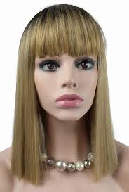 Peruka syntetyczna Hilda, long bob, mix ciepłych słowiańskich blondów na  odroście Peruki Świata