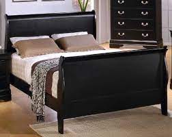 Coaster Queen Size Sleigh Bed Louis Philippe Style In Black Finish List Price 599 99 Black Bedroom Furniture Set Black Bedroom Sets Bedroom Furniture Sets