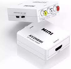 Amazon.com: AV 轉HDMI、Yxflz 1080P AV  和音訊轉視訊轉換器盒轉接器,適用於HDTV、顯示器/顯示器、筆記型電腦桌上型電腦(白色1)(AV 轉HDMI) : 電子