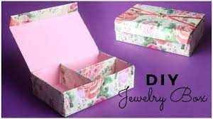 Individual handmade packaging jewelry box 1 boxes at a rate of 15*15*3 centimeters boxes with your logo.designer box. Diy Jewelry Box How To Make Jewellery Box From Waste Cardboard Diy Organizer Youtube