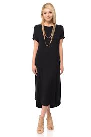 A Line Short Sleeve Midi Dress Black Inexpensive Dresses Black Midi Dress Clothes For Women