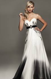 Black And White Wedding Party Attire 30 Ideas Of Beautiful Black And White Wedding Dresses Black White Wedding Dress Colored Wedding Dresses Black Wedding Dresses