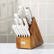 Maybe you would like to learn more about one of these? Wusthof Gourmet White 18 Piece Knife Set With Acacia Block Reviews Crate And Barrel