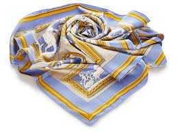 Hermès Hermes Blue Wedgwood Silk Scarf Multiple colors Light blue Cloth  ref.342867 - Joli Closet