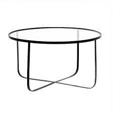 A stylish modern round coffee table will enhance the looks of any home. Bloominville Round Glass And Metal Coffee Table Harper Tempered Glass Table