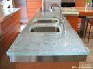 Glass counter top