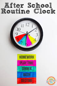 This After School Routine Clock Will Help You To Stay On The Schedule After School Routine Chores For Kids Kids Bedtime