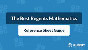 The following are some of the multiple questions from the recent january 2020 new york state common core algebra i regents exam. Regents Mathematics Reference Sheet Guide Albert Resources