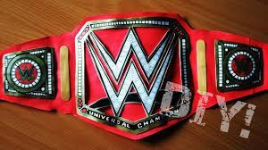 How To Make Wwe Universal Championship Title Belt - Youtube