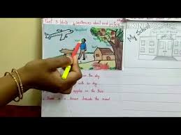 A bird is sitting on it. Grade 2 Grammar Picture Composition Youtube
