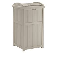 Click here to pin this project to your pinterest board. Suncast 33 Gallon Outdoor Hideaway Trash Container For Patio Taupe Walmart Com Walmart Com