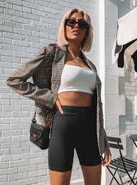 Black Biker Shorts Outfit Summer A Trend Everyone Should Copy Into 2020 Fashion Shorts Princesspolly Ad In 2020 Bike Shorts Outfit Cycling Shorts Outfit Fashion