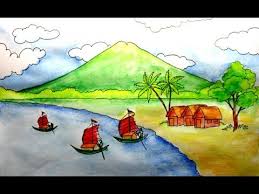 Maybe you would like to learn more about one of these? Cara Menggambar Pemandangan Pantai Dan Nelayan Cepat Youtube