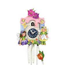 Chalet 1 Day Children S Cuckoo Clock With Fairy Girls 25cm By Hubert H Cuckoo Collections Wall clock bedside clock cuckoo telling time house shape kids room ornament.