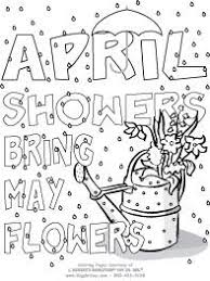 Coloring Page Spring Coloring Pages Coloring Pages April Showers