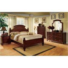 The two things that you will need to consider when selecting a wall are the natural flow of the room so that you don't create a blockage as well as making sure that you have enough length to accommodate. Foa Mills 4pc Cherry Solid Wood Bedroom Set Queen Nightstand Dresser Mirror Idf 7083q 4pc