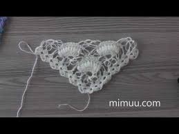 Fistikli Yelpaze Ucgen Sal Modeli Yapimi Mimuu Com Boncuk Nakis Desenleri Tig Isleri Krose Dikisler