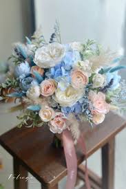 silk wedding bouquet 訂製絲花球 玫瑰 小牡丹 芒草 繡球花 silk wedding bouquets wedding bouquets floral wedding
