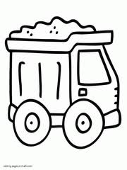 So grab your favorite drawing tool and grab a pack of printable coloring pages. Dump Truck Coloring Pages Free Printable Pictures 55