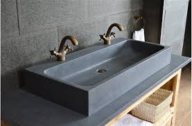 1000mm double trough granite stone