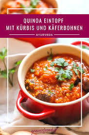 Quinoa Eintopf Mit Kurbis Und Kaferbohnen Genussfreudig Rezept Eintopf Rezepte Veganer Eintopf