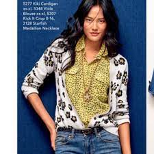 Cabi Sweaters Cabi Flower Leopard Print Kiki Cardigan Sweater Poshmark