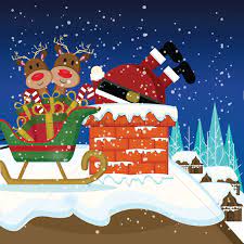 The rescue took about 30. Santa Stuck In Chimney Vector Image 1464503 Stockunlimited
