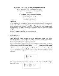 Integral Lipat Dua Dan Penerapan Fisisnya Muh Ridhar Gumilar Academia Edu