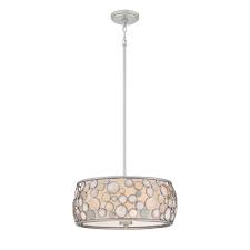 Quoizel Fairgate Silver Modern Contemporary Drum Mini Pendant Light Lowes Com Pendant Light Mini Pendant Lights Drum Pendant Lighting