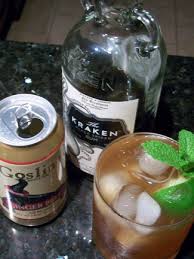 1 part kraken rum 3 parts ginger beer lime wedge. The Perfect Storm A Kraken Rum Boat Drink