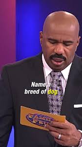 Name a breed of dog that starts with the letter “C.” 🤔🐶🤯 Preferably a  real breed. #FamilyFeud #SteveHarvey