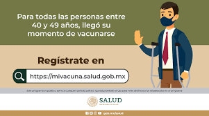 Vigila tu salud después de aplicarte la vacuna, cualquier signo o síntoma que presentes dentro de los 30 días después de la vacunación, favor de reportarlo de inmediato, esto nos permitirá darte la atención que requieras y mantener actualizado el perl de seguridad de. Salud Mexico On Twitter La Vacunacion Contra Covid19 Continua Si Tienes Entre 40 Y 49 Anos De Edad Registrate En Https T Co 6lkeeh9v6d Mecuido Poramoralavida Https T Co Dhkuklfvrp Twitter