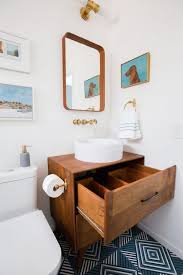 Bathroom Mid Century Bathroom Vanities For Simple Decoration Project Wooden Frame Mirror B Bathroom Redesign Mid Century Bathroom Vanity Modern Bathroom Vanity