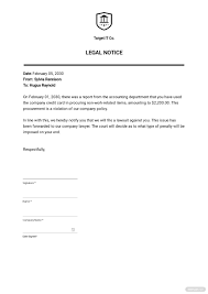 You're more likely to overspend with credit cards versus cash or debit. Legal Notice Template Free Pdf Word Template Net