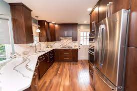 Hot new kitchen trend dark cabinets modern walnut white quartz counters with brown pair countertops black design ideas upper and gray. 6 Elegance White Quartz Countertops Kitchen Ideas