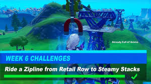 For fortnite chapter 2 season 4 expect much of the same when the season releases; How To Ride A Zipline From Retail Row To Steamy Stacks In Fortnite