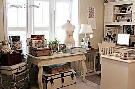 Vintage door cutting table vintage ladder for ribbon storage vintage tin storage vintage wood cubby storage craft room. Vintage Inspired French Country Home Tour Debbiedoo S Vintage Craft Room Vintage Sewing Rooms French Country Crafts